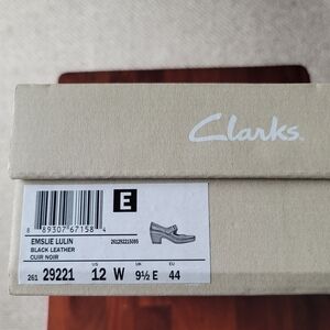 Clarks Black Leather Shoes